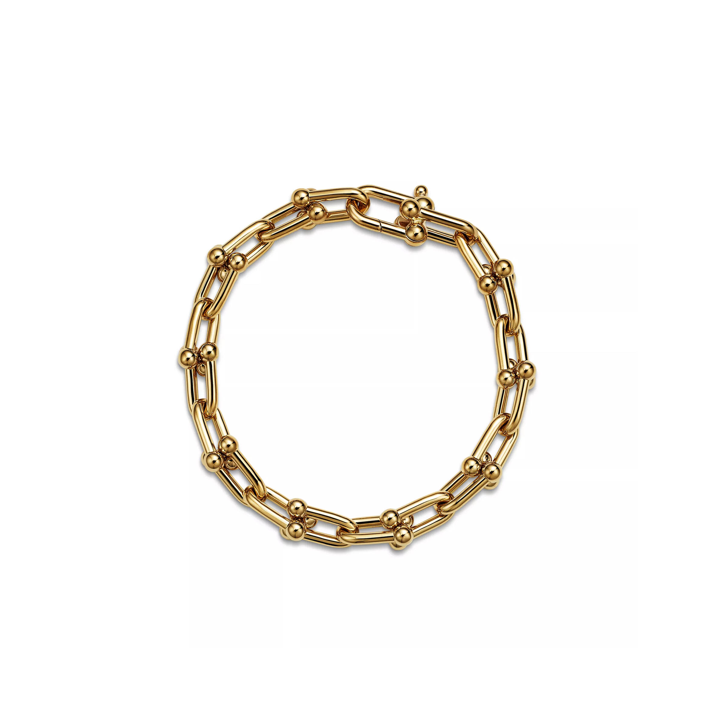 TIFFANY HARDWEAR MEDIUM LINK BRACELET IN YELLOW GOLD 70881675